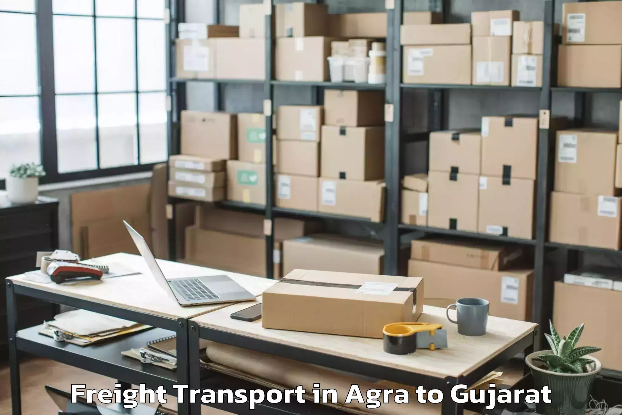 Efficient Agra to Jhulasan Freight Transport